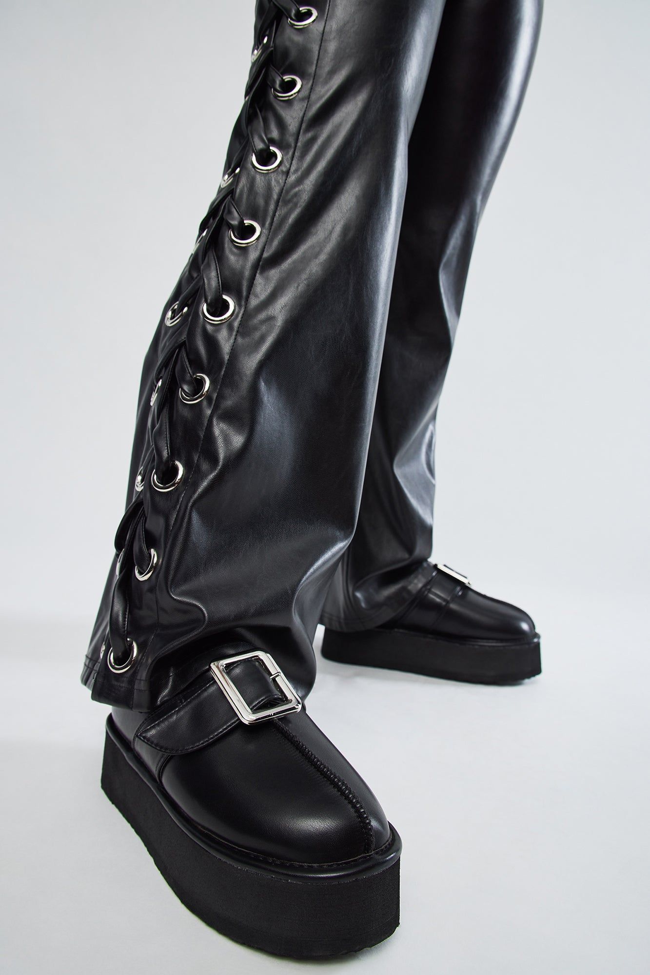 Jenine Platform Casual Slides - Black sold by Fashion Nova product image thumbnail 2