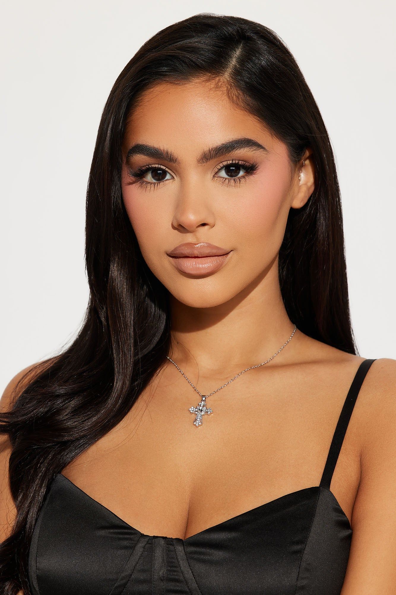 Vibrant Cross Necklace - Silver sold by Fashion Nova product image thumbnail 2