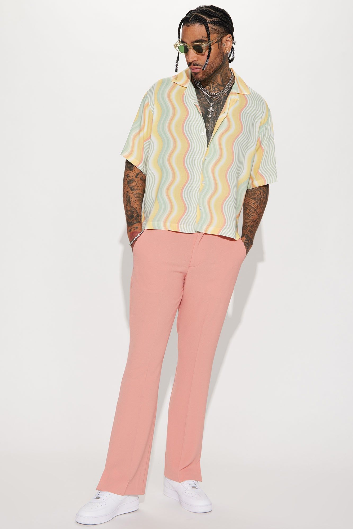 A Different Wave Short Sleeve Button Up - Multi Color sold by Fashion Nova product image thumbnail 3