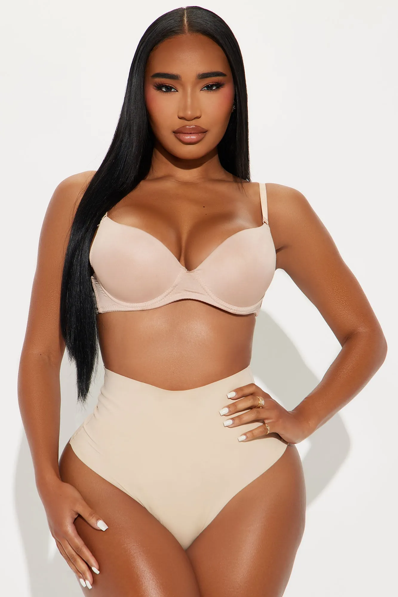 Smoothing Shapewear Thong Panty - Nude sold by Fashion Nova