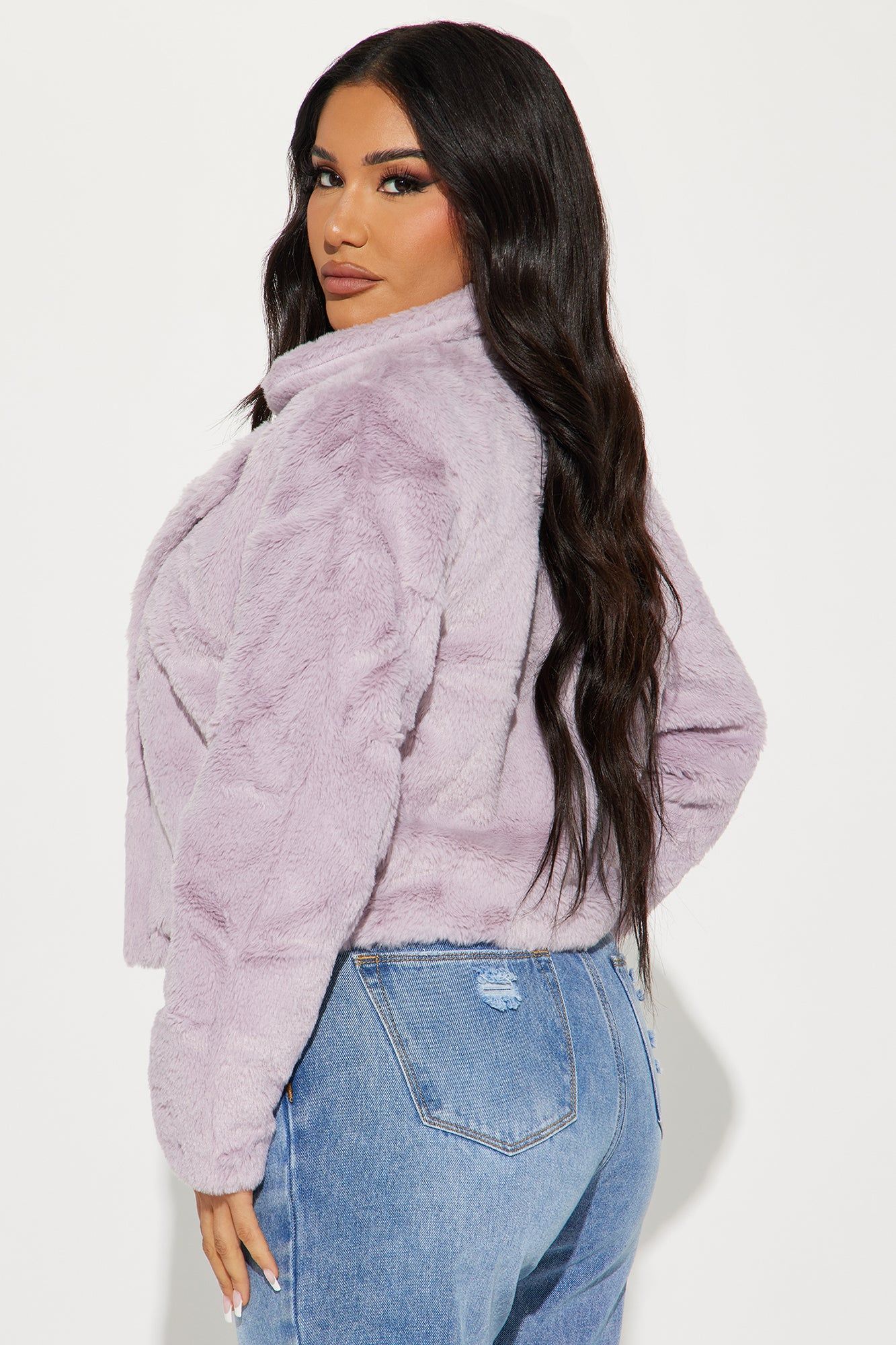 Princess Treatment Faux Fur Coat - Lavender sold by Fashion Nova product image thumbnail 2