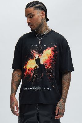Batman A Fire Will Rise Oversized Short Sleeve Tee - Black sold by Fashion Nova