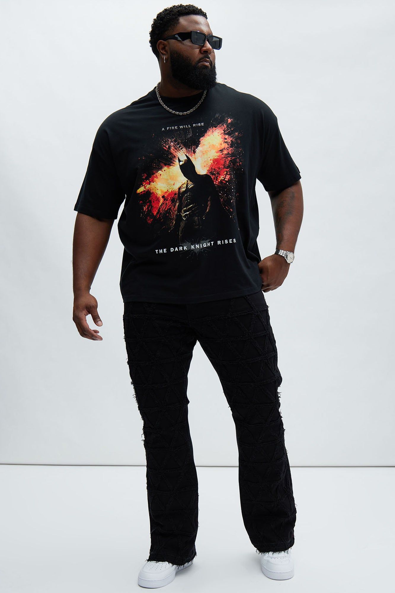 Batman A Fire Will Rise Oversized Short Sleeve Tee - Black sold by Fashion Nova product image thumbnail 5