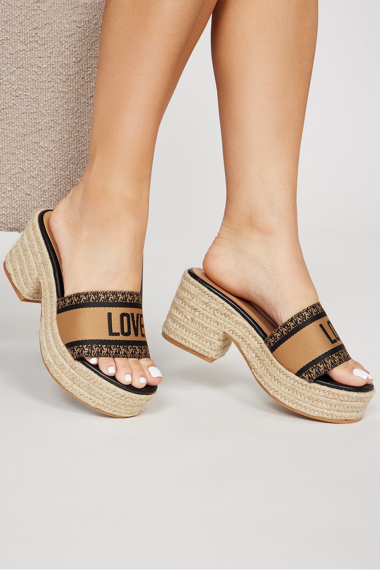 Ready For More Heeled Mules - Black/combo sold by Fashion Nova