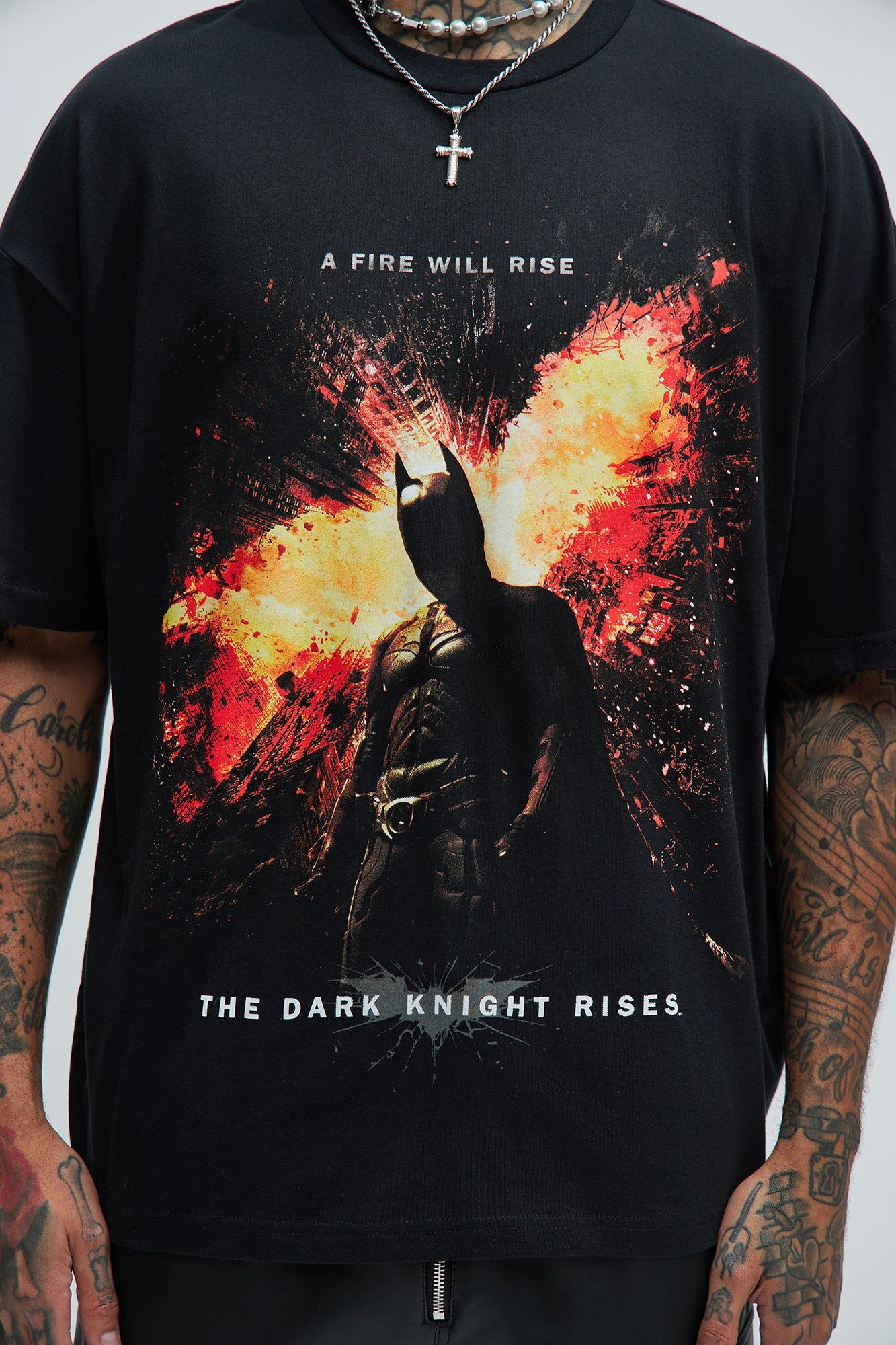 Batman A Fire Will Rise Oversized Short Sleeve Tee - Black sold by Fashion Nova product image thumbnail 3