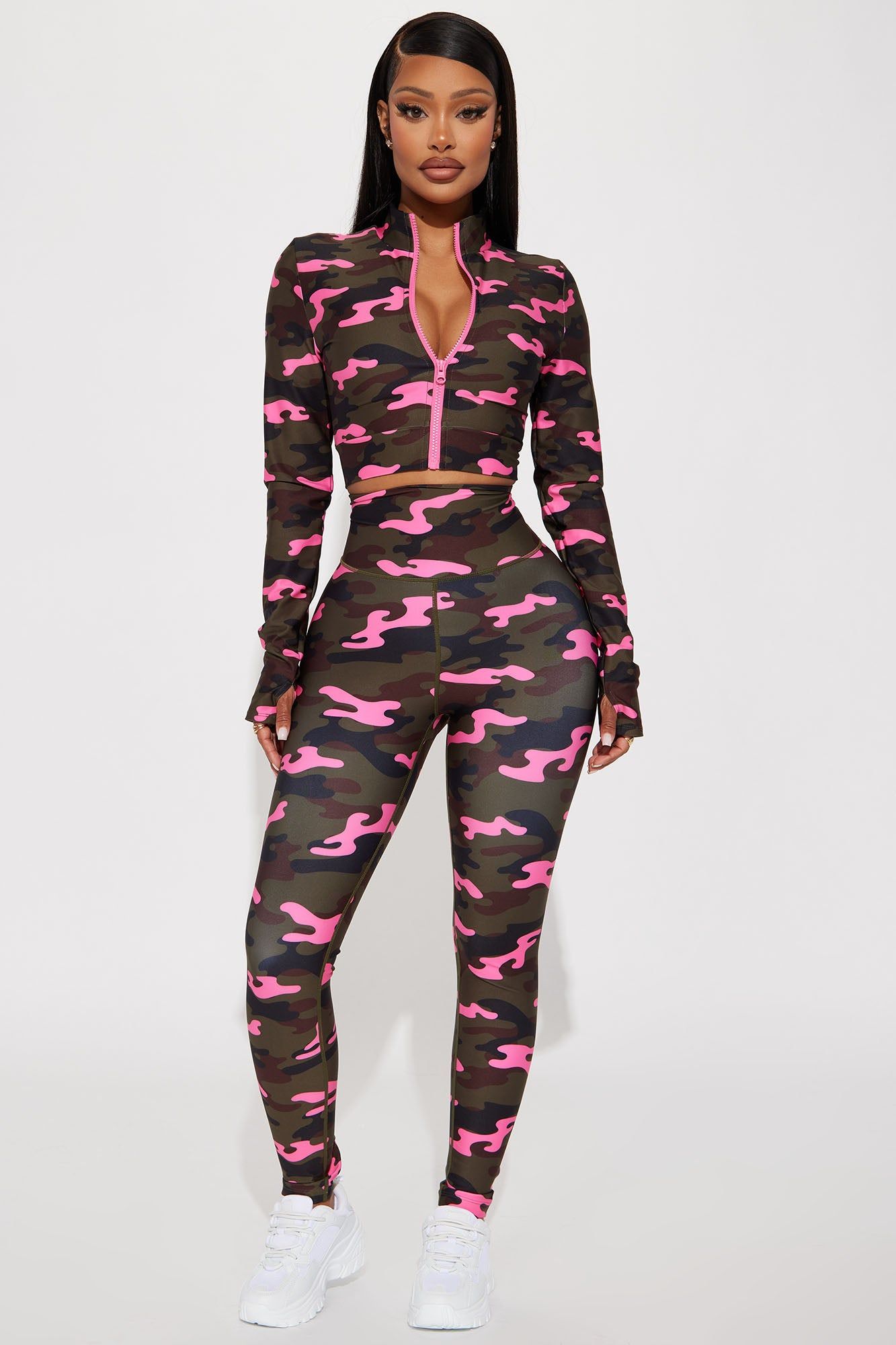 Ground Work Elevate Camo Legging - Olive/combo sold by Fashion Nova