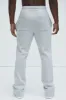 Tyson Original Skinny Flare Sweatpants - Heather Grey sold by Fashion Nova