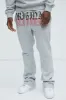 Tyson Original Skinny Flare Sweatpants - Heather Grey sold by Fashion Nova