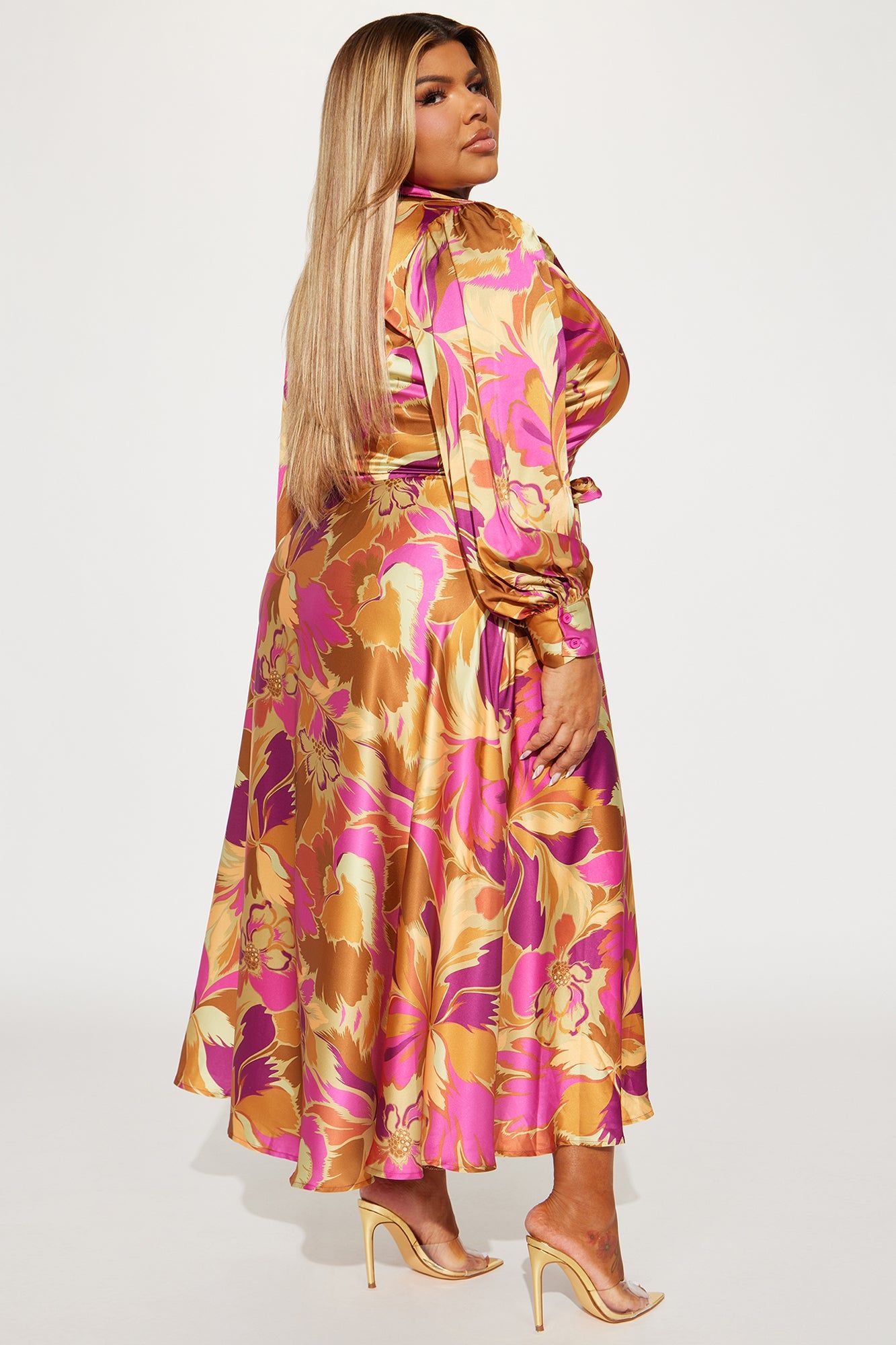 Monaco Summer Maxi Dress - Mustard/combo sold by Fashion Nova product image thumbnail 3