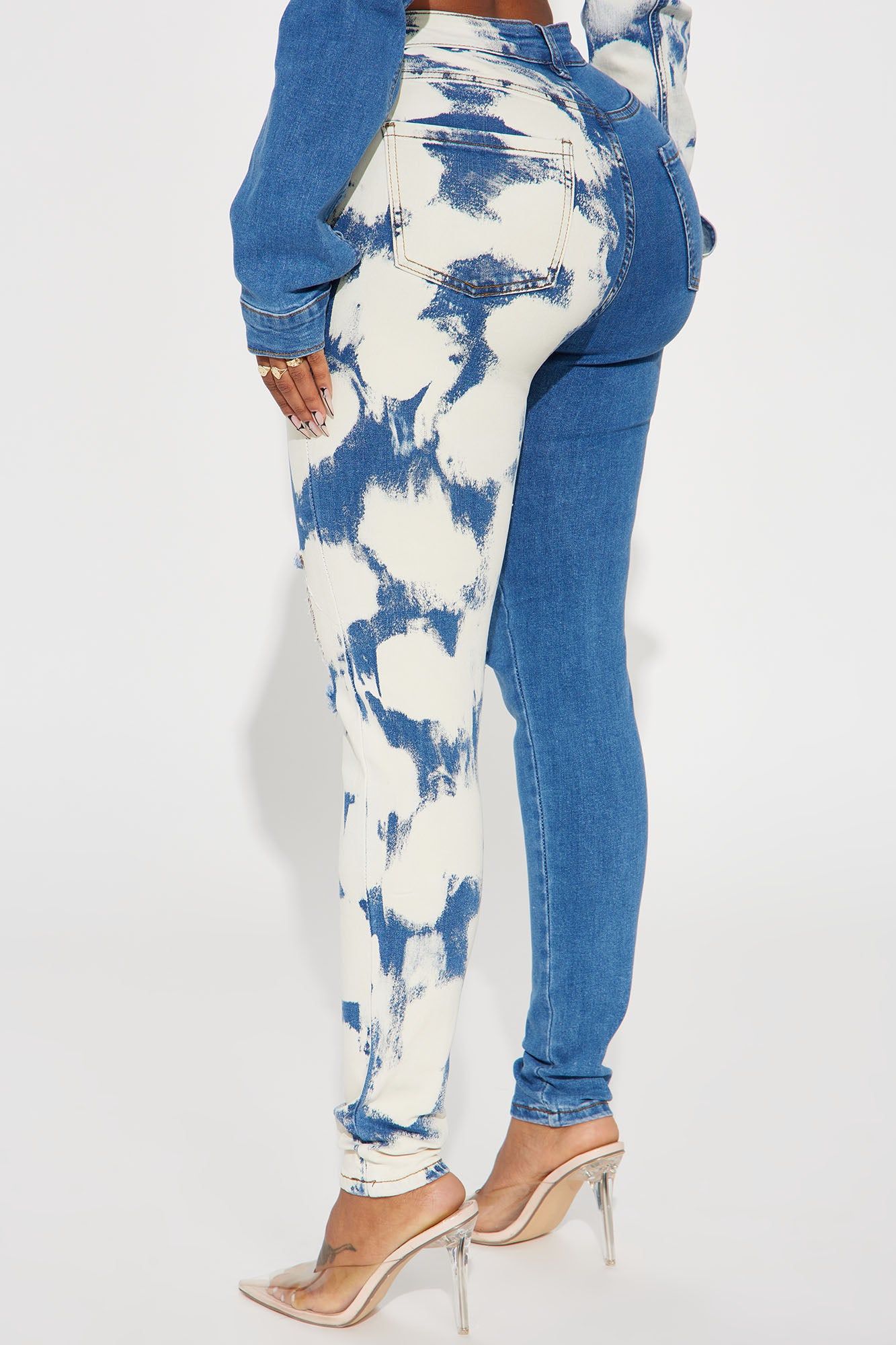 Full Force Stretch Bleached Skinny Jeans - Medium Wash sold by Fashion Nova product image thumbnail 3