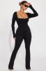 Vanessa Double Lined Jumpsuit - Black sold by Fashion Nova