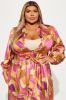 Monaco Summer Maxi Dress - Mustard/combo sold by Fashion Nova