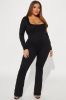 Vanessa Double Lined Jumpsuit - Black sold by Fashion Nova