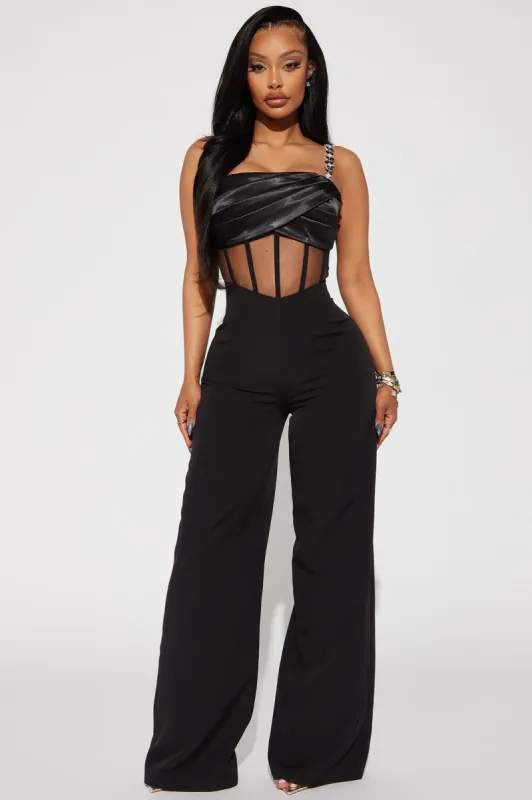 Magical Nights Jumpsuit - Black sold by Fashion Nova