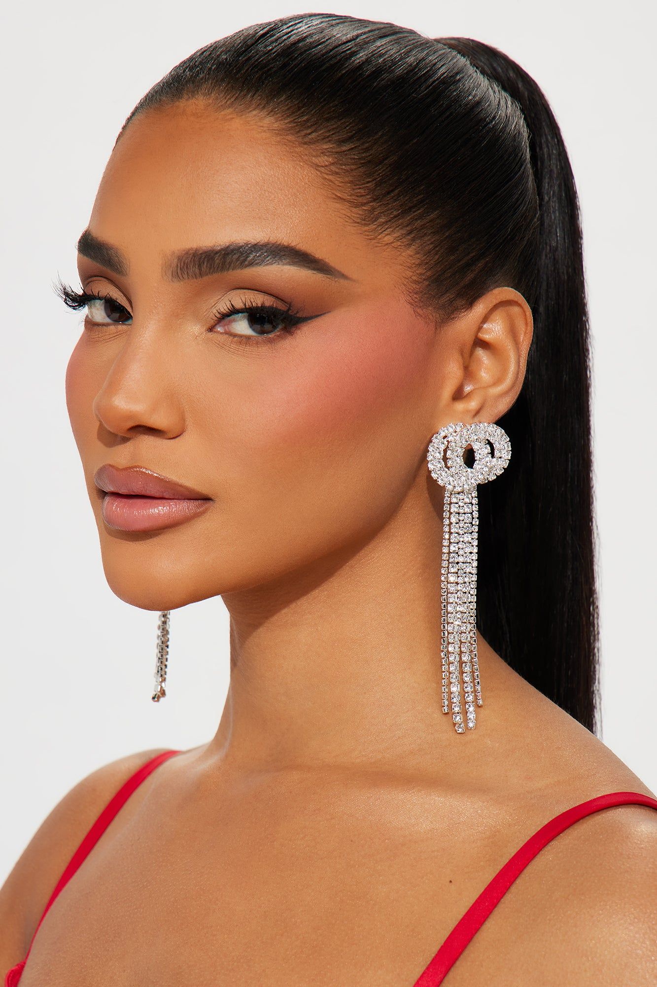 Glitzy Night Earrings - Silver sold by Fashion Nova product image thumbnail 3