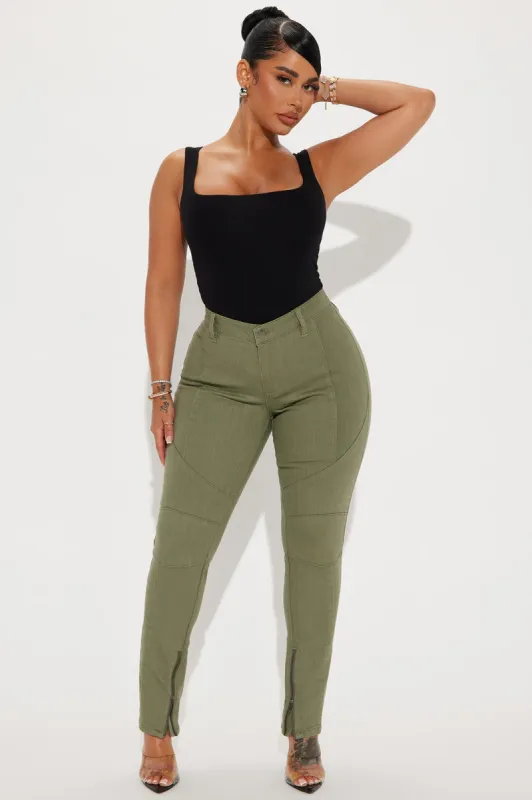 Keeping Score Skinny Pant - Olive sold by Fashion Nova