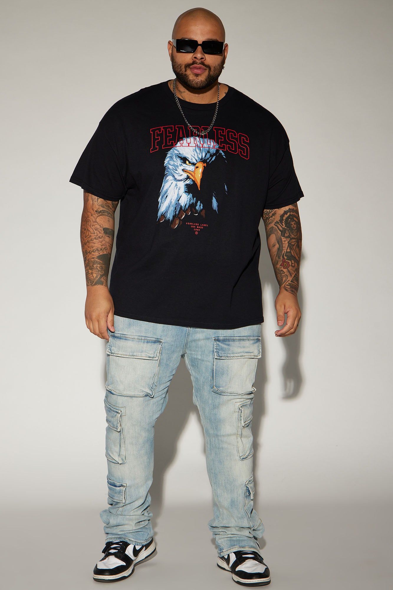 Fearless Eagle Short Sleeve Tee - Black sold by Fashion Nova product image thumbnail 5