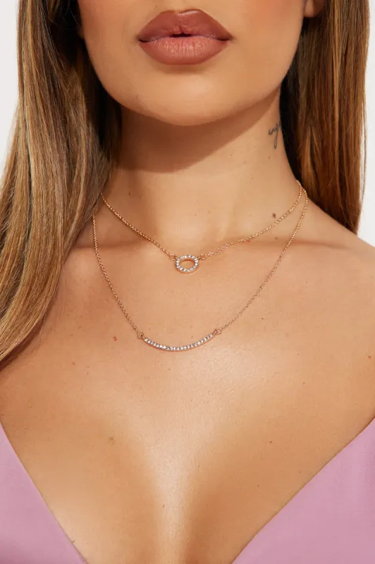 Gwynn Valley Necklace - Gold sold by Fashion Nova