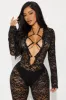 Better Without You Lace Jumpsuit - Black sold by Fashion Nova