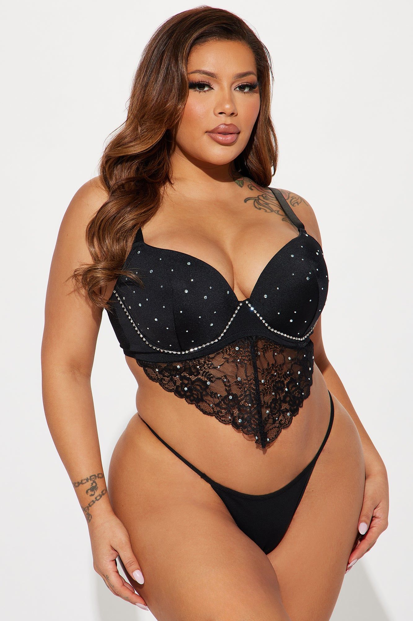Stole The Show Embellished Bra - Black sold by Fashion Nova product image thumbnail 5