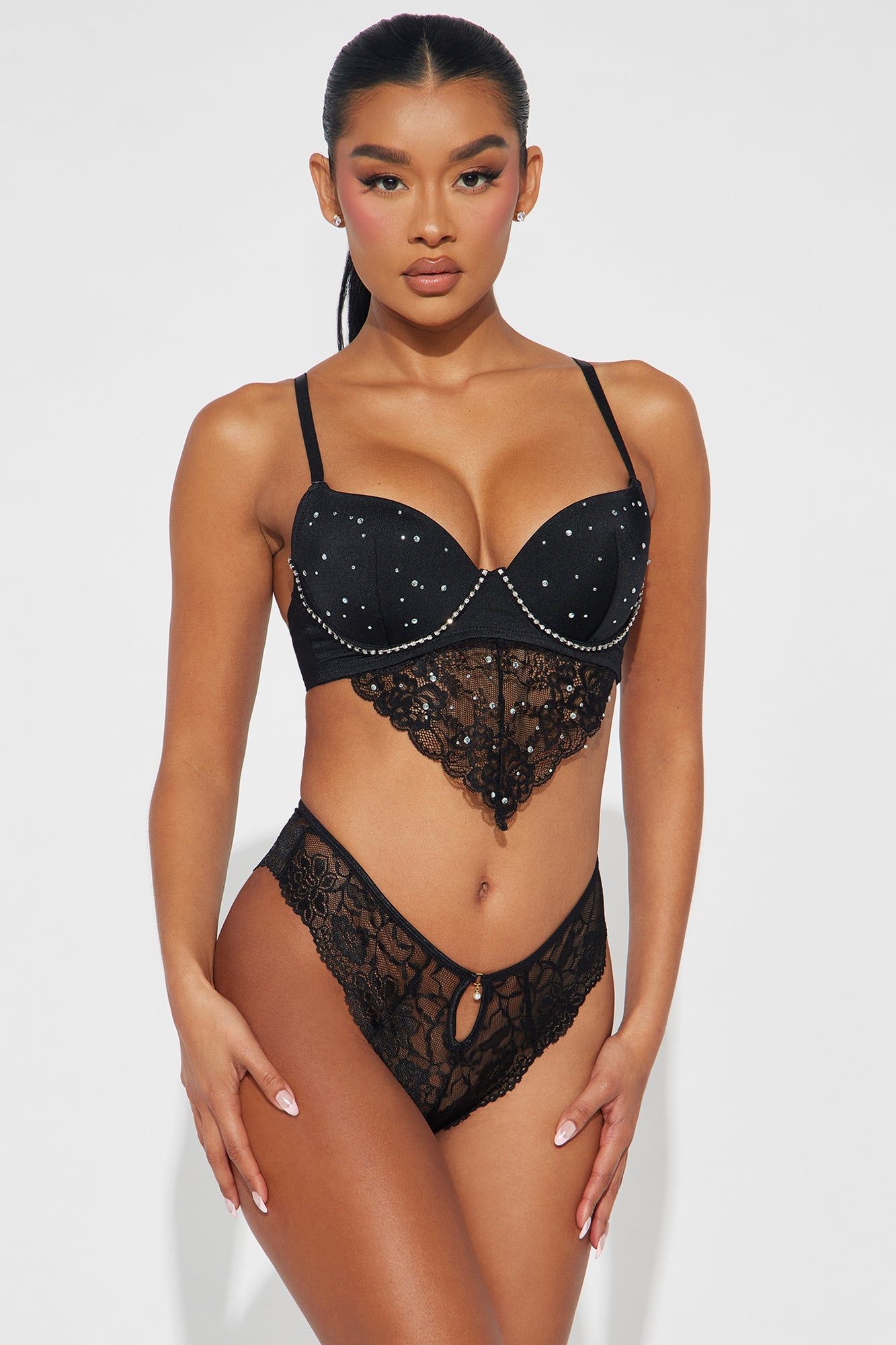 Stole The Show Embellished Bra - Black sold by Fashion Nova product image thumbnail 2
