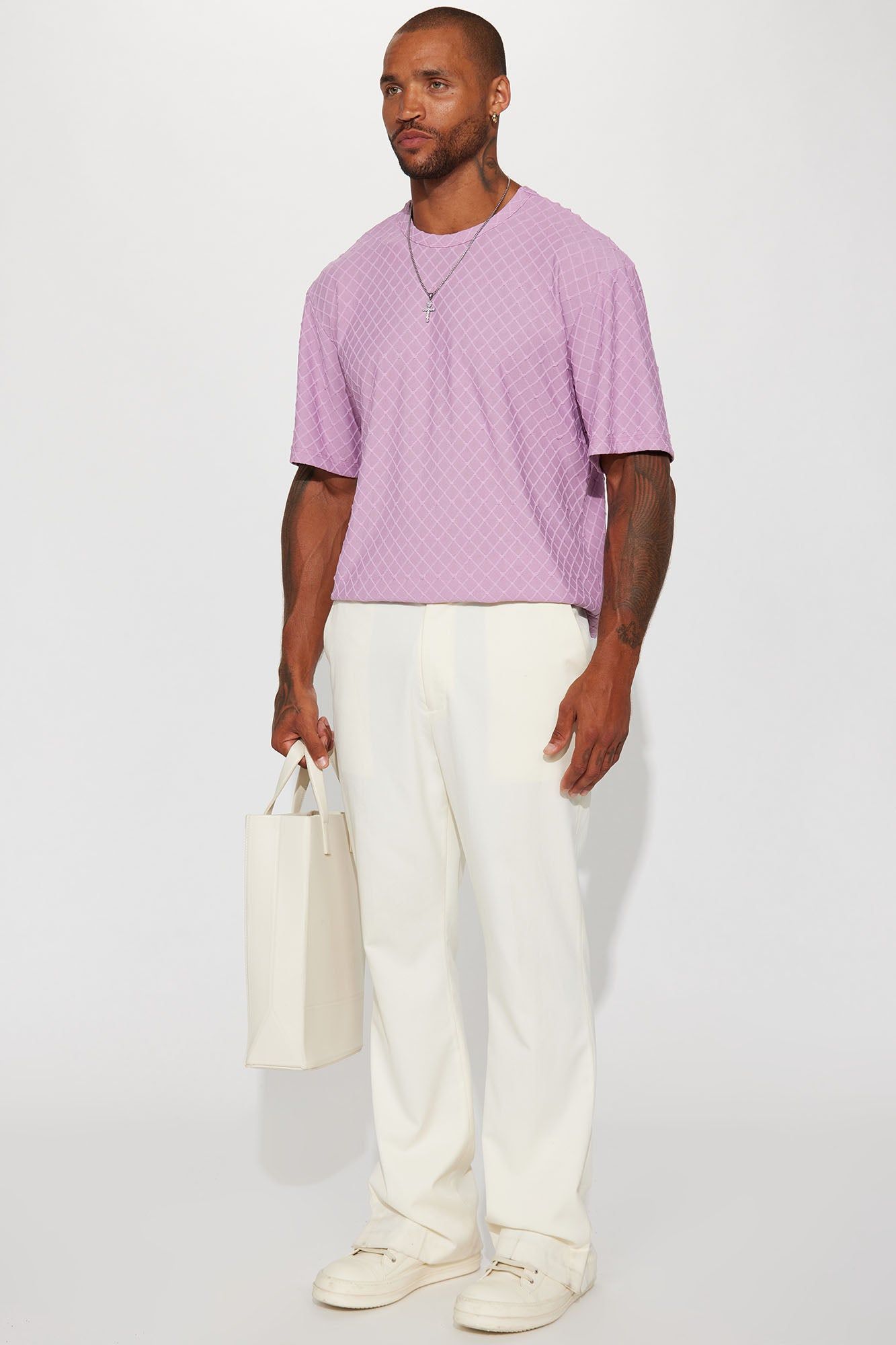 Come and Go Short Sleeve Crew Tee - Lavender sold by Fashion Nova product image thumbnail 3