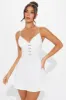 Daniella Lace Mini Dress - White sold by Fashion Nova