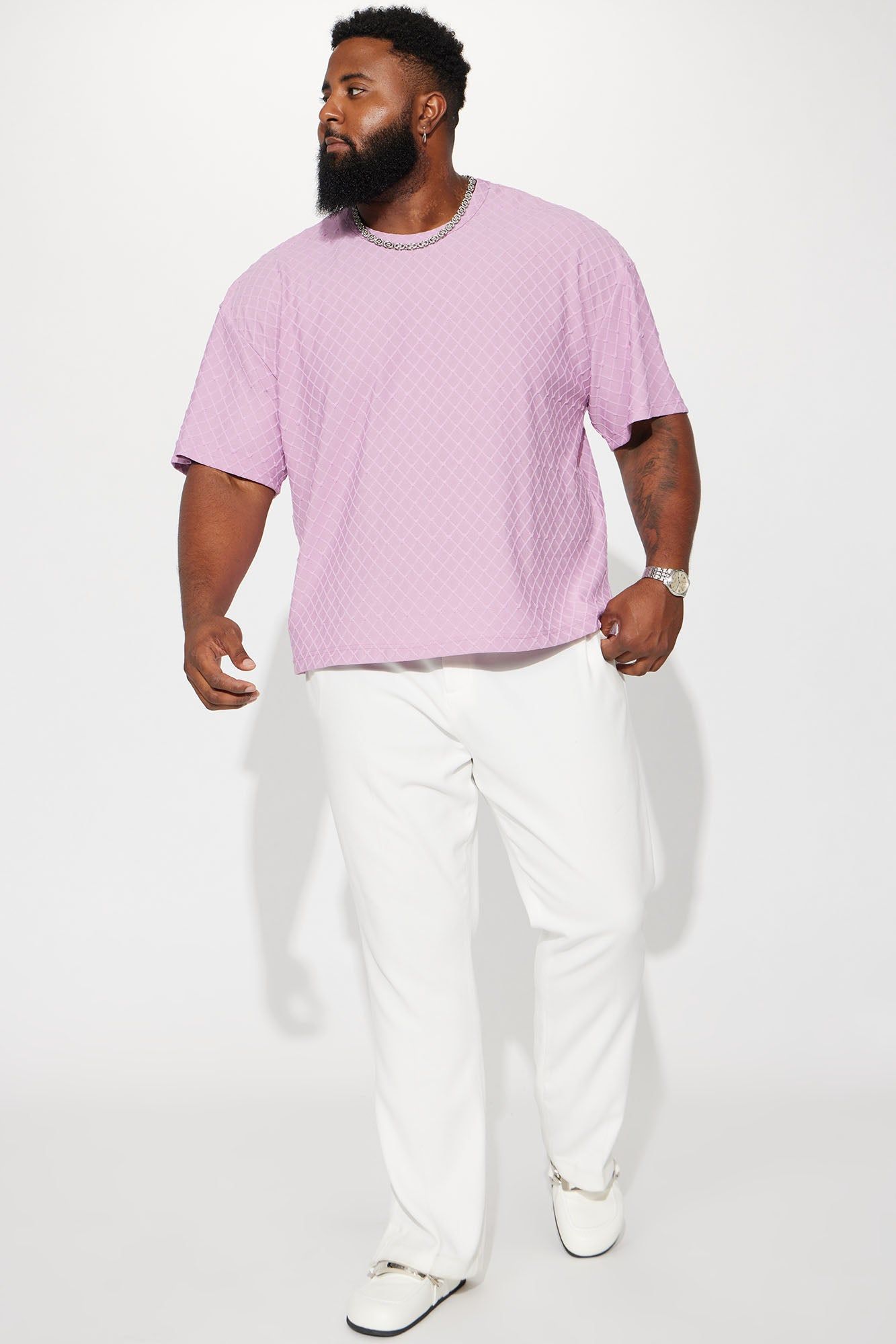 Come and Go Short Sleeve Crew Tee - Lavender sold by Fashion Nova product image thumbnail 5