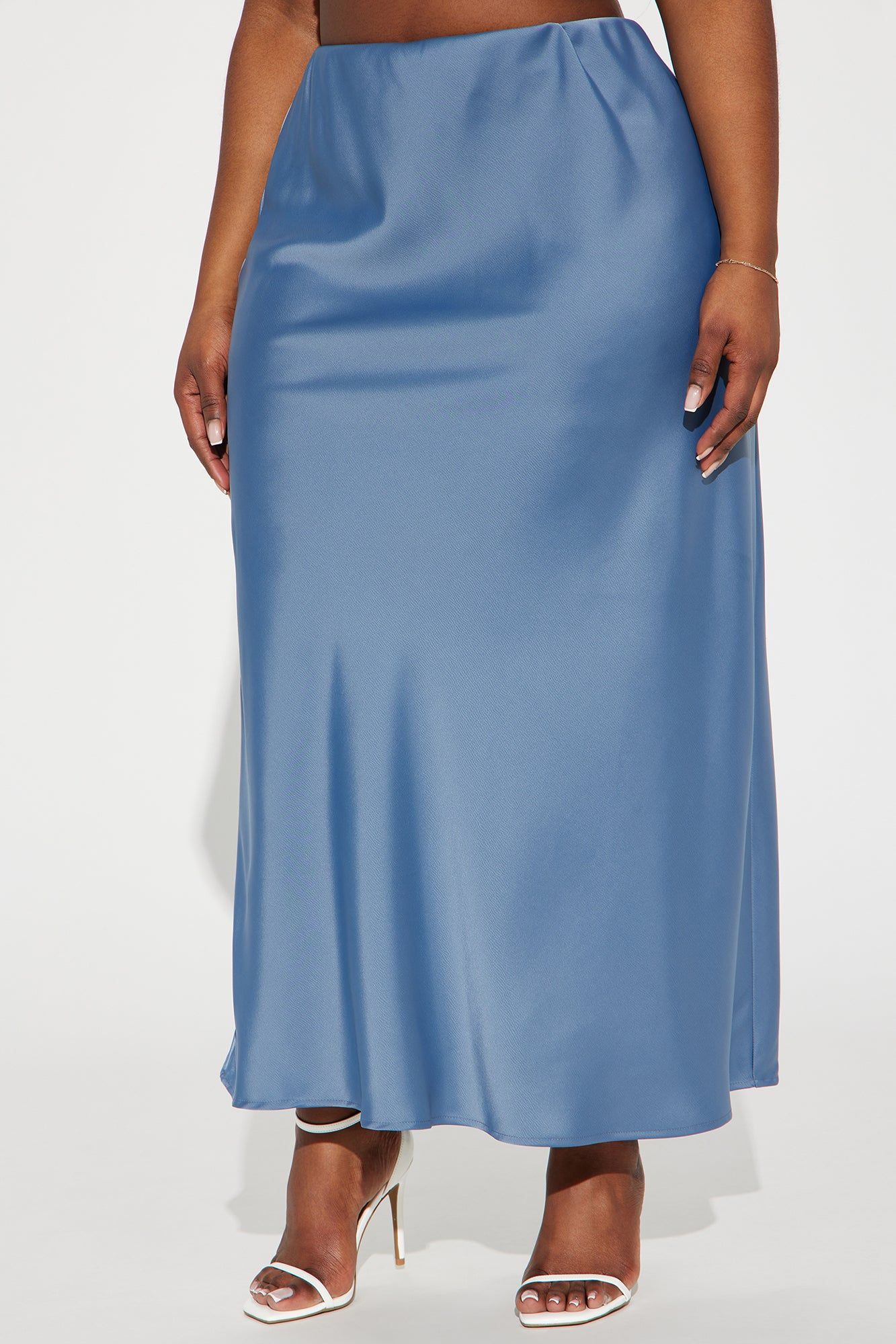 Brunch to GNO Satin Maxi Skirt - Blue sold by Fashion Nova product image thumbnail 5