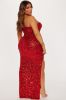 Valentina Sequin Maxi Dress - Red sold by Fashion Nova