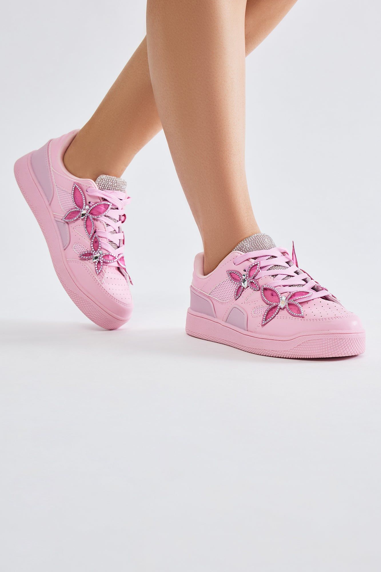 Butterfly Effect Sneakers - Pink sold by Fashion Nova