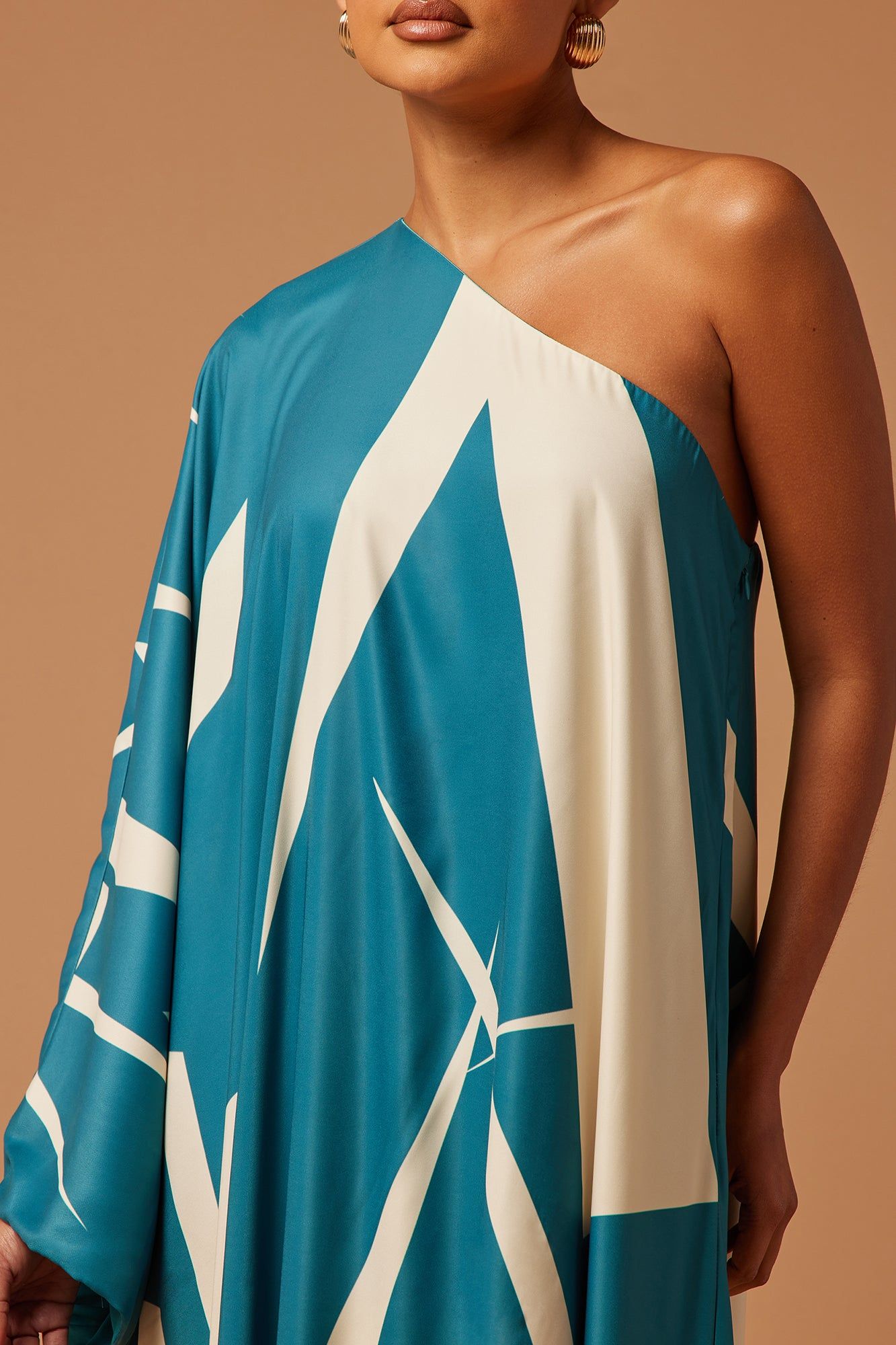 Patras Satin Kaftan - Teal sold by Fashion Nova product image thumbnail 3