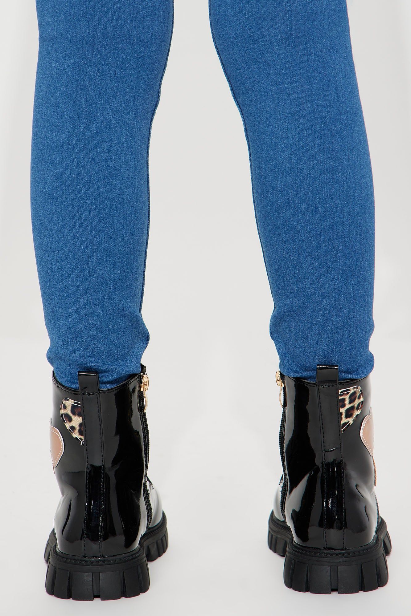 Mini Love My Kicks Combat Boots - Black/Pink sold by Fashion Nova product image thumbnail 4