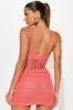 Summer Fling Crochet Micro Mini Dress - Coral sold by Fashion Nova