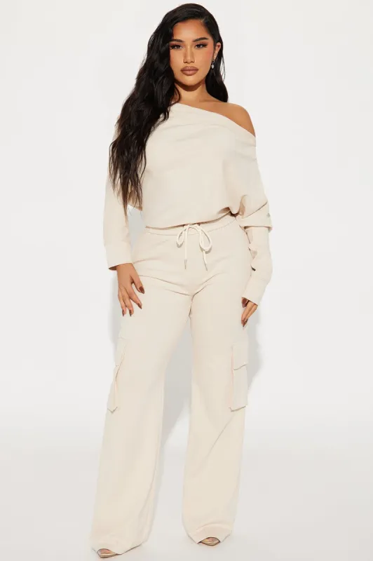 Kalia Cargo Pant Set - Taupe sold by Fashion Nova