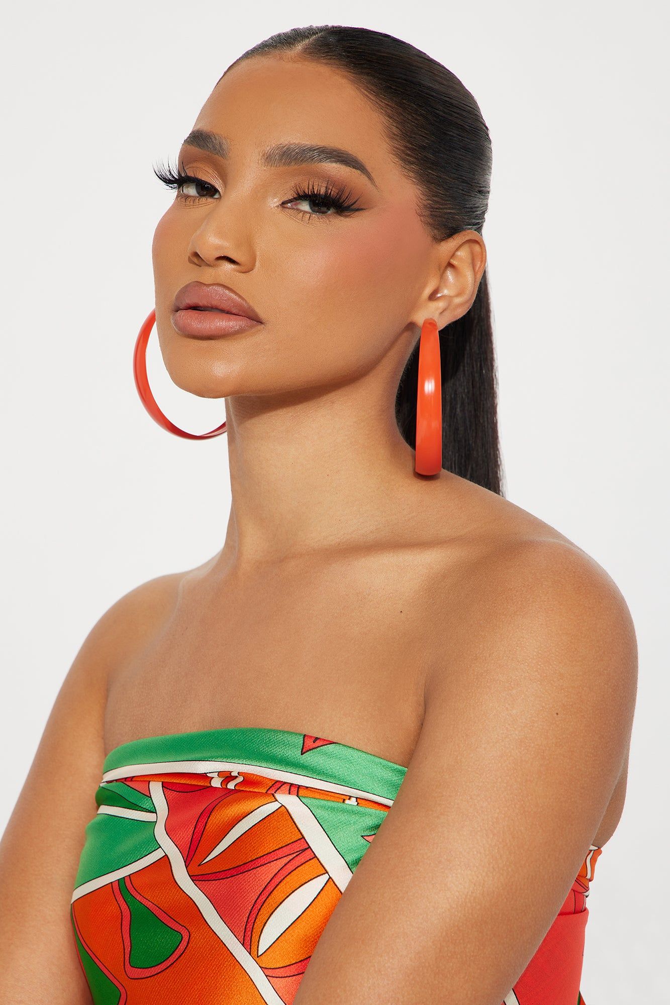 Girls Vacay Trip Earrings - Orange sold by Fashion Nova product image thumbnail 2