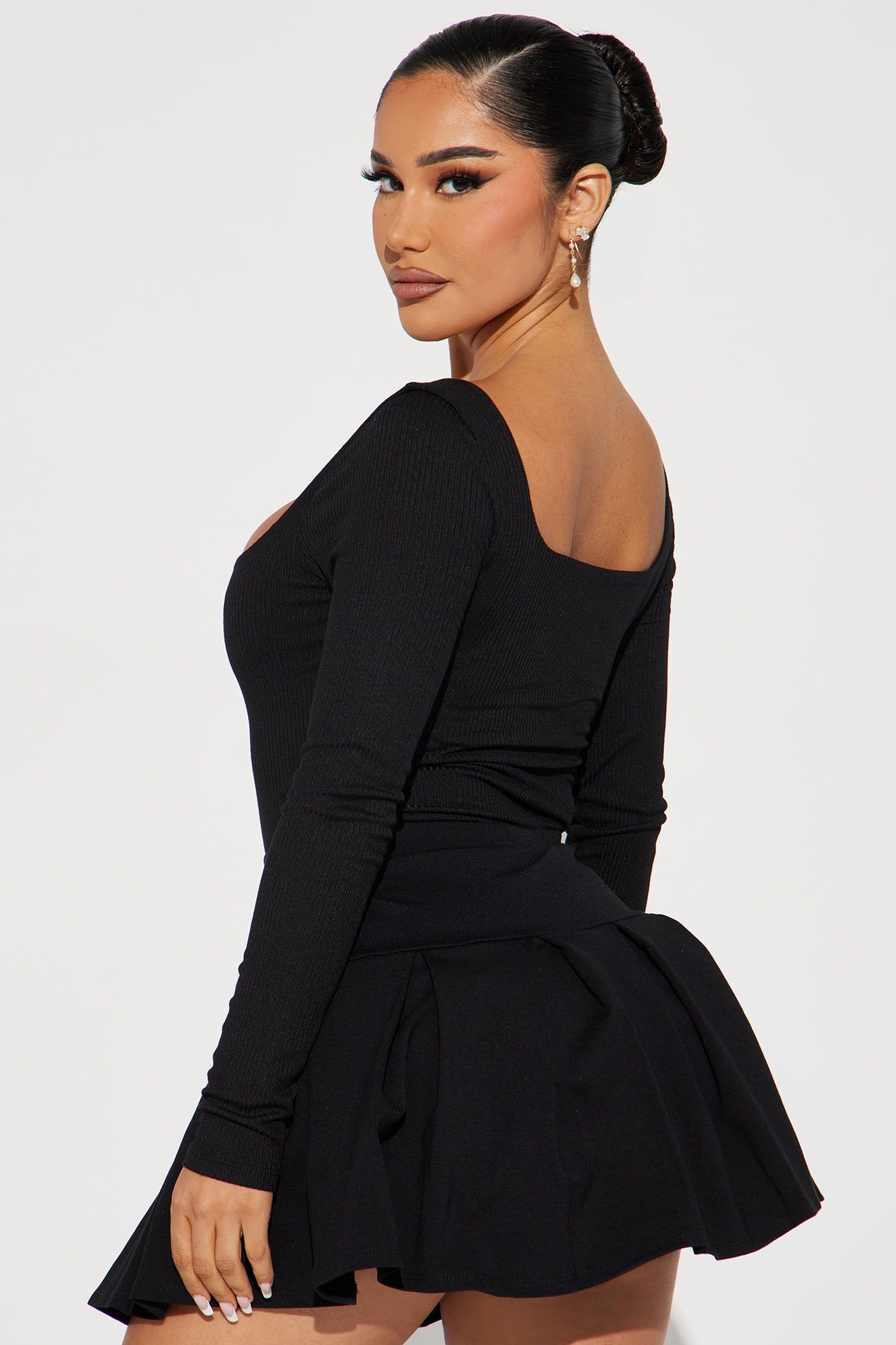 Irina Double Lined Bodysuit - Black sold by Fashion Nova product image thumbnail 4