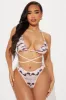 Tranquil Summers Mesh 3 Piece Bikini Set - Pink/combo sold by Fashion Nova