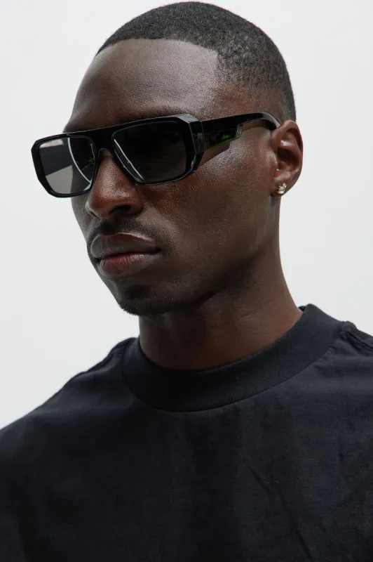 Omni Sunglasses - Black/Silver sold by Fashion Nova
