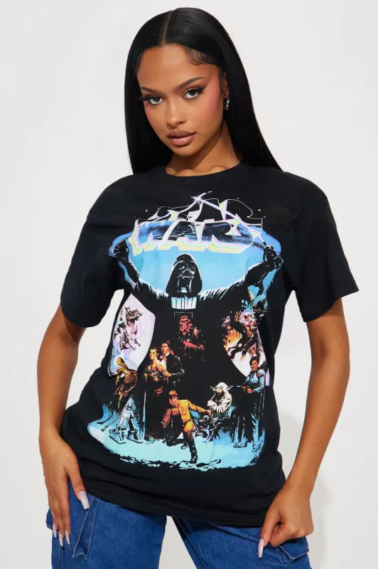 Dark Side Star Wars Graphic Tshirt - Black sold by Fashion Nova
