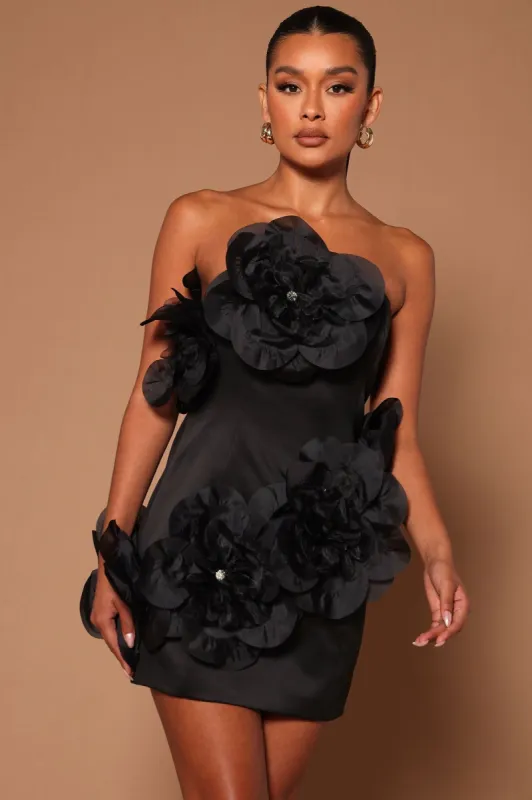 The Ari Mini Dress - Black sold by Fashion Nova
