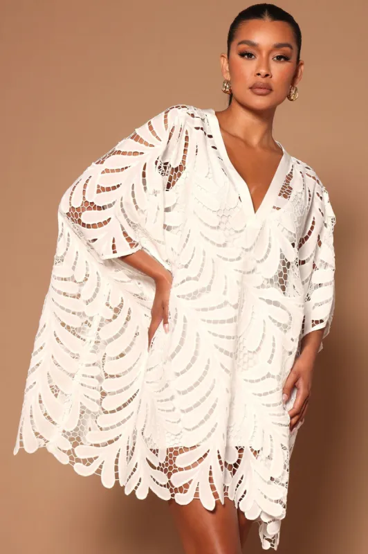 Monica Mini Dress - White sold by Fashion Nova
