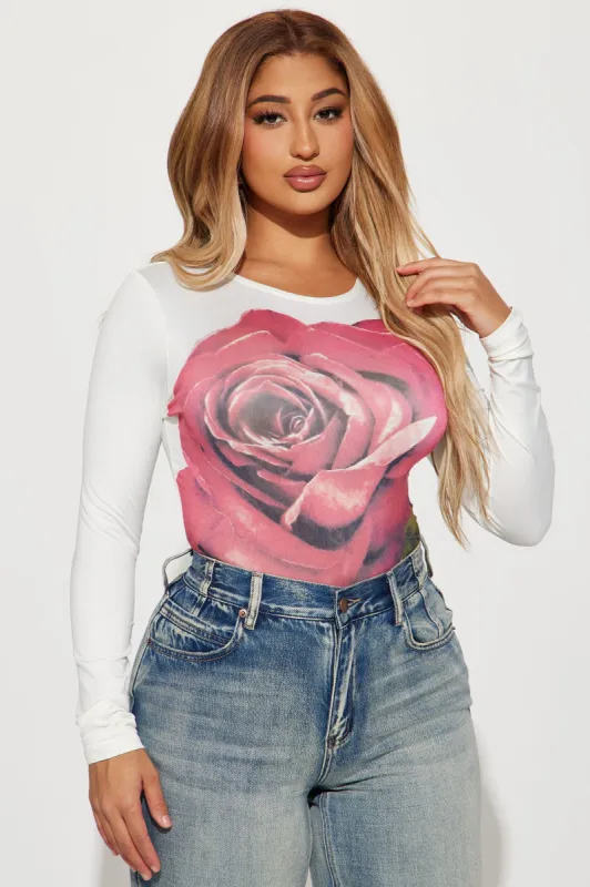 Scarlett Rose Top - Ivory sold by Fashion Nova