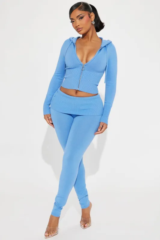 Pretty Energy Sweater Legging Set - Blue sold by Fashion Nova