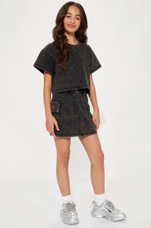 Mini Might Not Go Skort Set - Black made by Fashion Nova