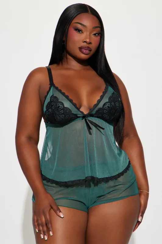 Your Sweetest Fling Cami 2 Piece Set - Green/combo sold by Fashion Nova