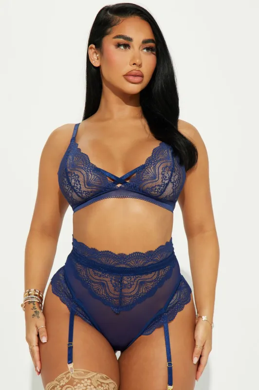 Love or Lust Lace 2 Piece Set - Navy sold by Fashion Nova