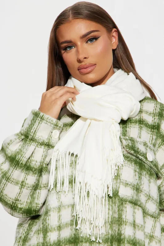 Don't Let Me Go Scarf - Ivory sold by Fashion Nova
