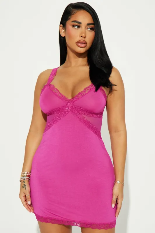 Sultry And Sweet Sleep Cami Dress - Pink sold by Fashion Nova