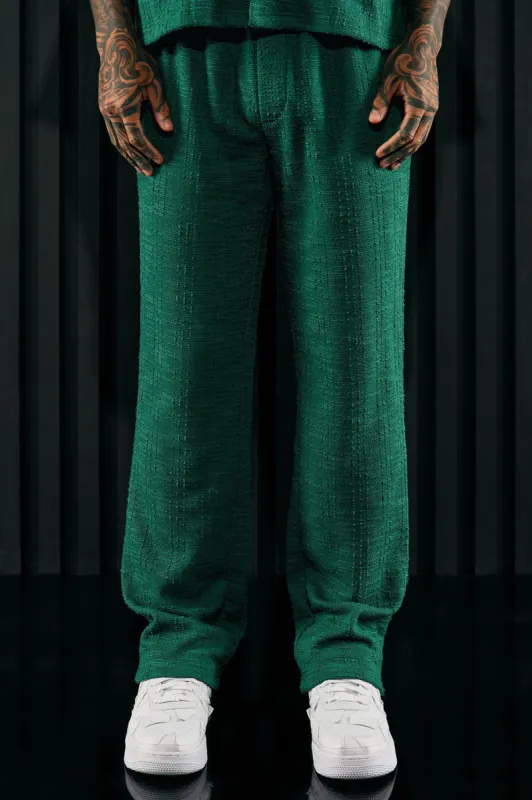 Jordan Textured Slim Pants - Green sold by Fashion Nova